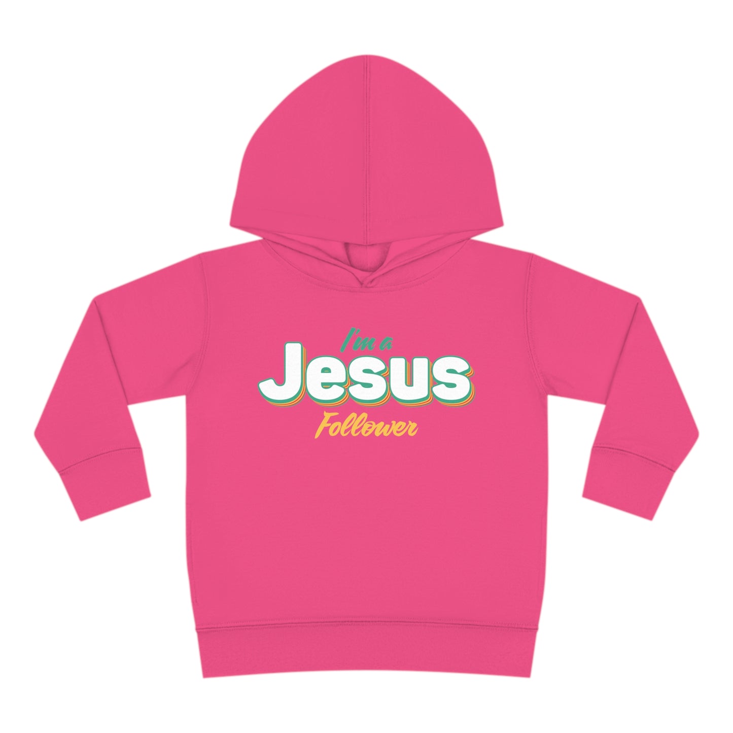 I'm A Jesus Follower Christian Toddler Pullover Fleece Hooded Sweatshirt