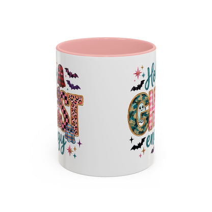 Accent Christian Coffee Mug — "Holy Ghost Energy" Halloween Cute Spooky Ceramic Mug (11/15oz)
