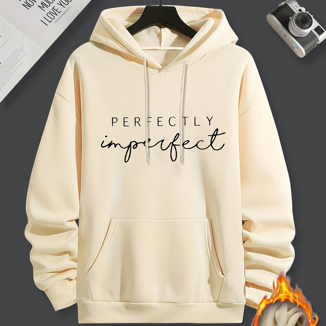 Perfectly Imperfect Men's Christian Pullover Hooded Sweatshirt claimedbygoddesigns