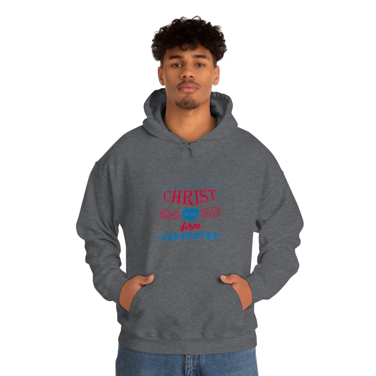 Christ Is My Firm Foundation Unisex Hooded Sweatshirt