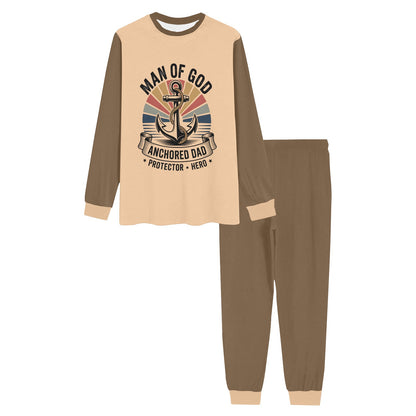 Man Of Faith (2) Men's Christian Pajama Set