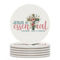 He Is Essential Christian Round Ceramic Coaster - ClaimedbyGodDesigns