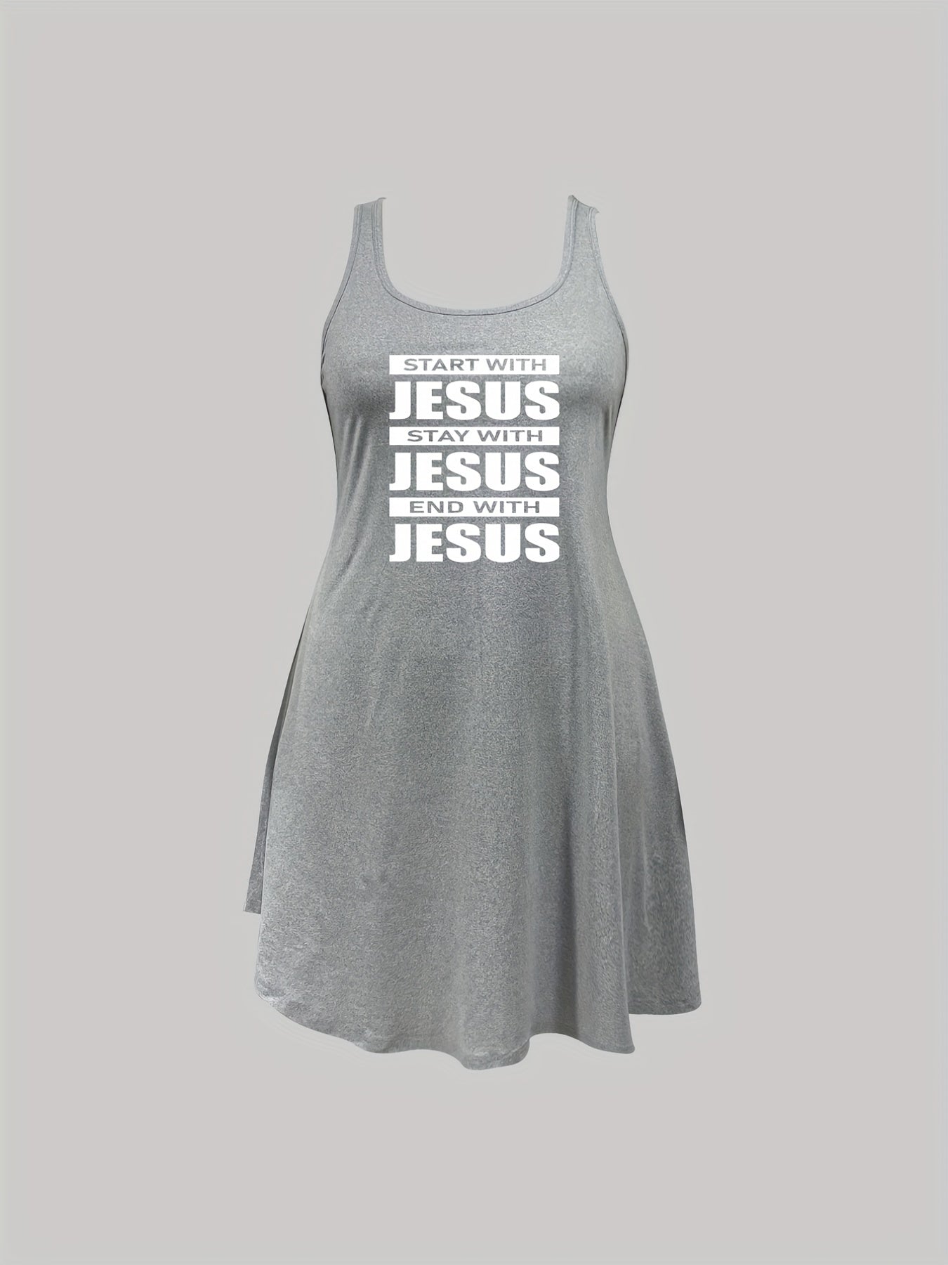 Start With, Stay With, End With Jesus Plus Size Women's Christian Pajamas claimedbygoddesigns