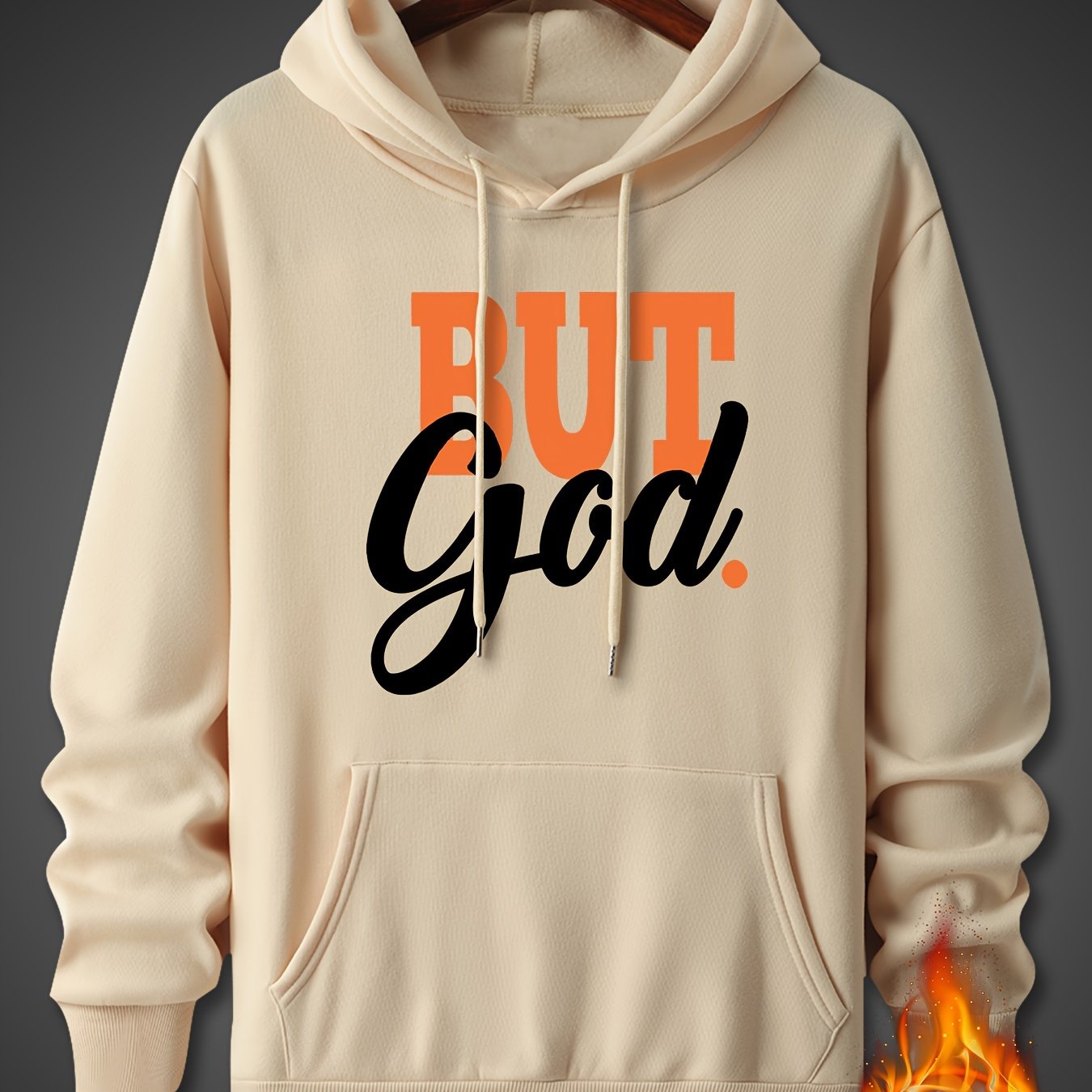 But God Men's Christian Pullover Hooded Sweatshirt claimedbygoddesigns