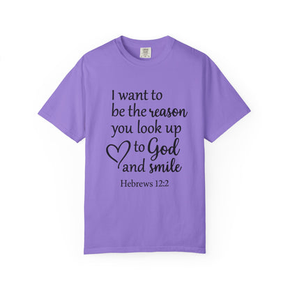 Inspirational Unisex T-Shirt -Smile, Faith-Based Apparel, Religious Gift, Christian Tee, Motivational Shirt, Everyday Wear