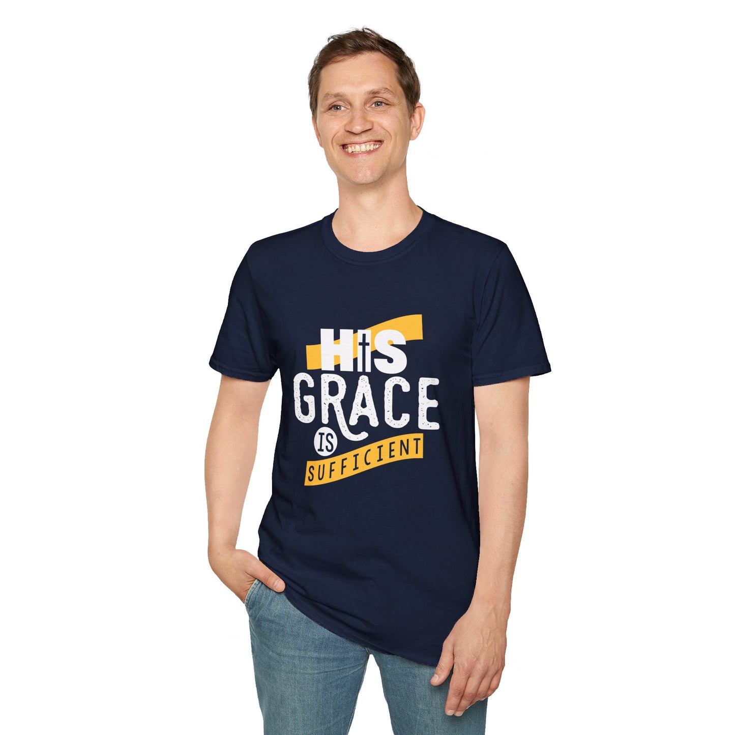 His Grace Is Sufficient  Unisex Christian T-shirt