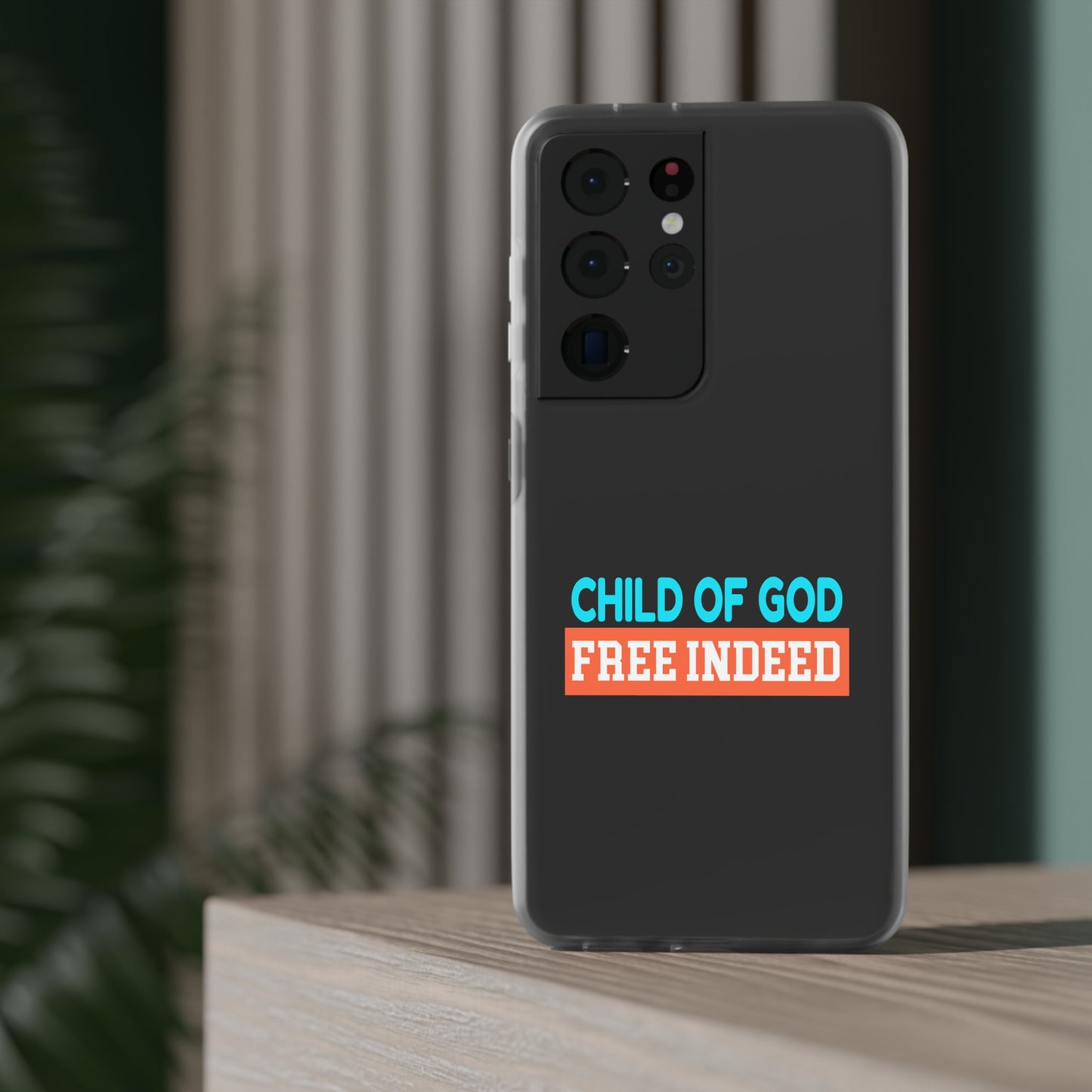 Child Of God Free Indeed Christian Flexi Phone Case Printify