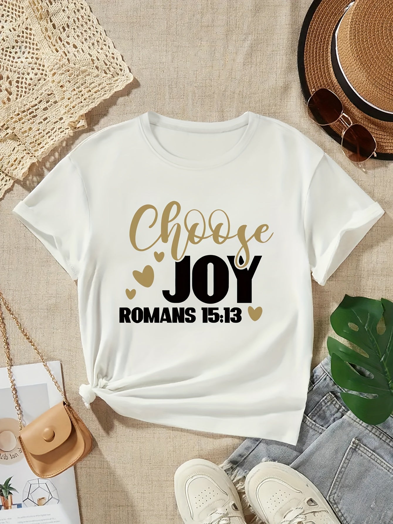 CHOOSE JOY Youth Christian T-shirt claimedbygoddesigns