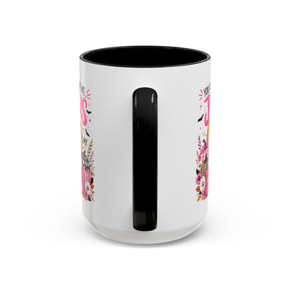 You Can’t Scare Me Jesus Is My Boo Coffee Mug — Halloween Christian Accent Mug