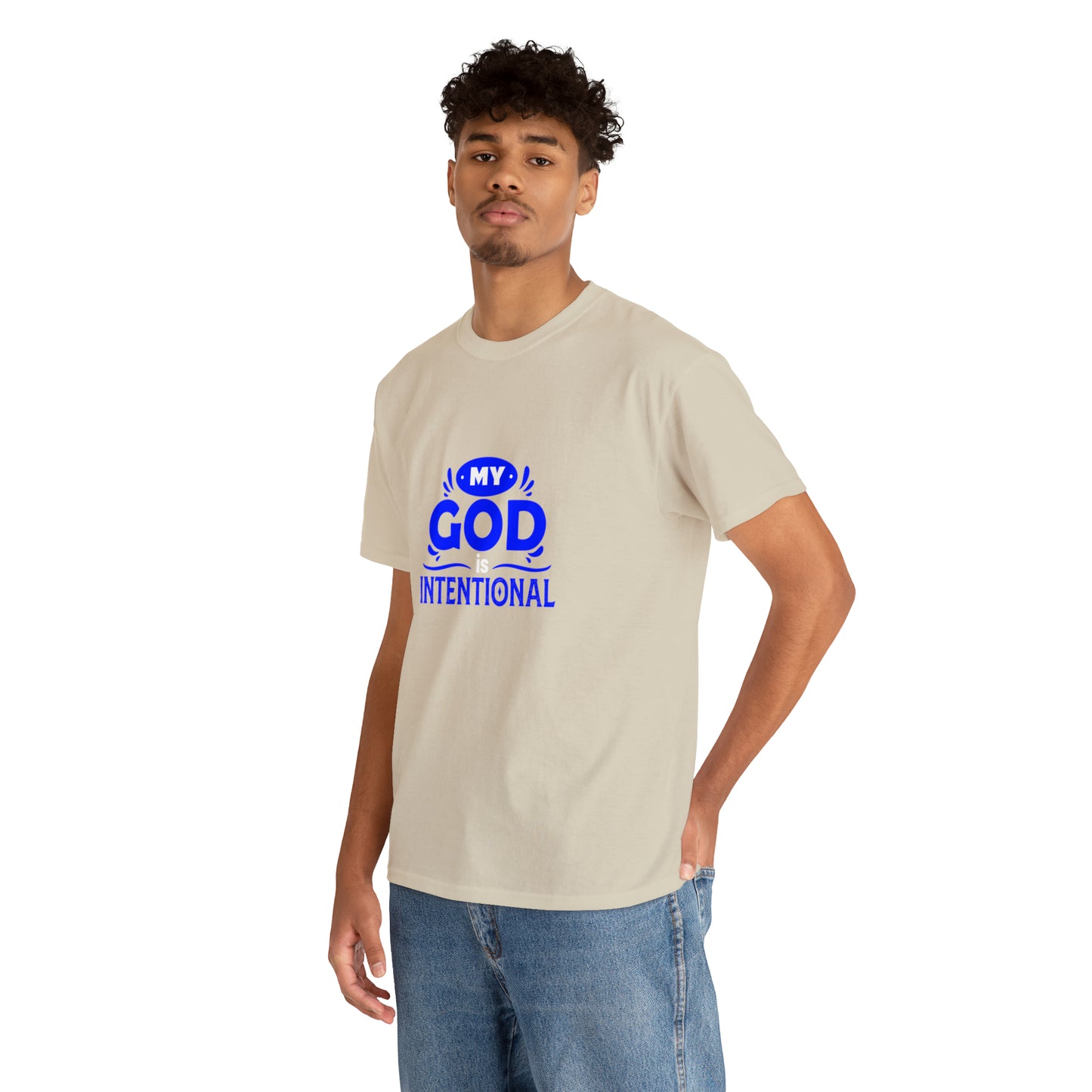 My God Is Intentional Unisex Heavy Cotton Tee