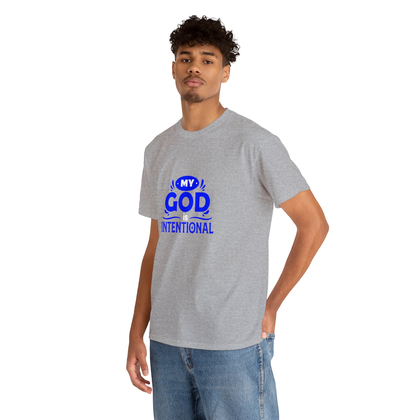 My God Is Intentional Unisex Heavy Cotton Tee