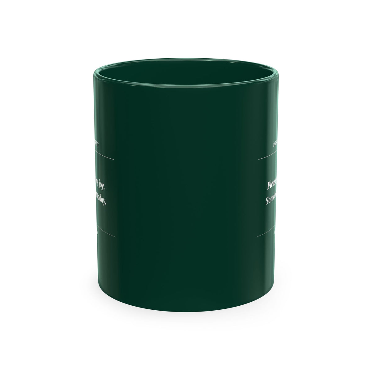 Prayer Request Ceramic Mug — "Please Pray for My Joy" Inspirational Coffee Cup