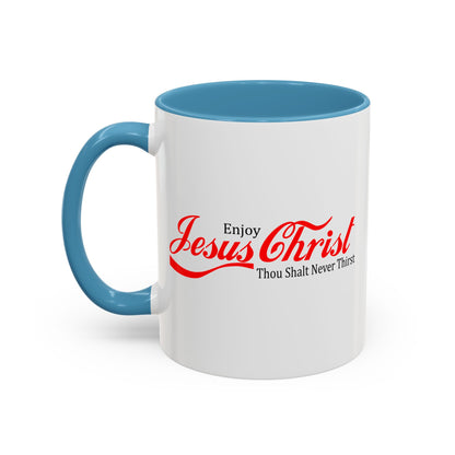 Christian Ceramic Mug - Enjoy Him Accent Coffee Mug (11, 15oz)