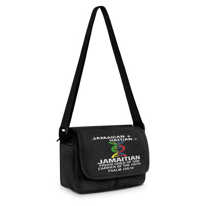 Jamaican + Haitian= Jamaitian Child Of God Christian Kids Flap Crossbody Bag