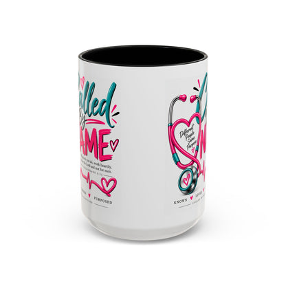 Called By Name Coffee Mug — Inspirational Nurse Stethoscope Design (11/15oz)