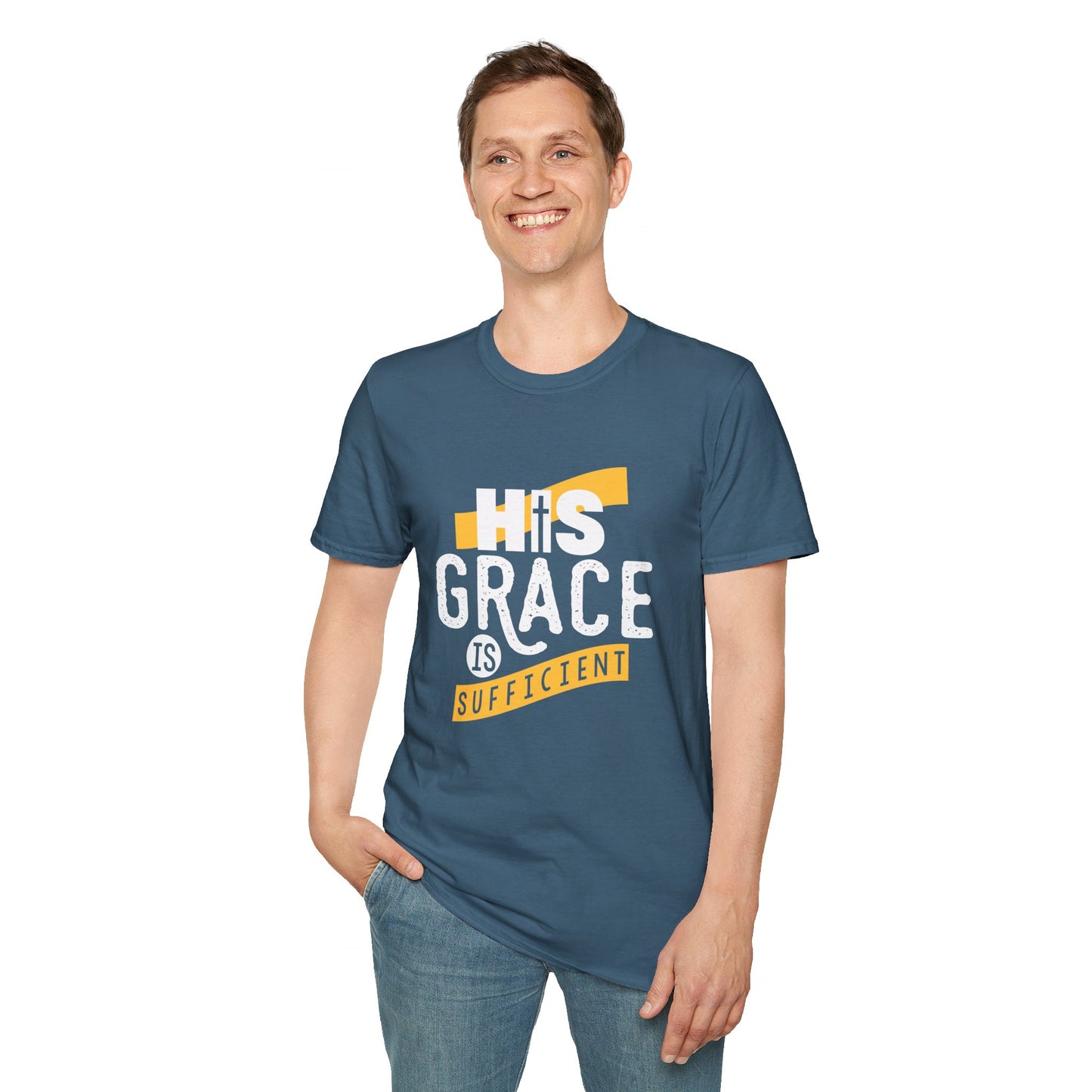 His Grace Is Sufficient  Unisex Christian T-shirt