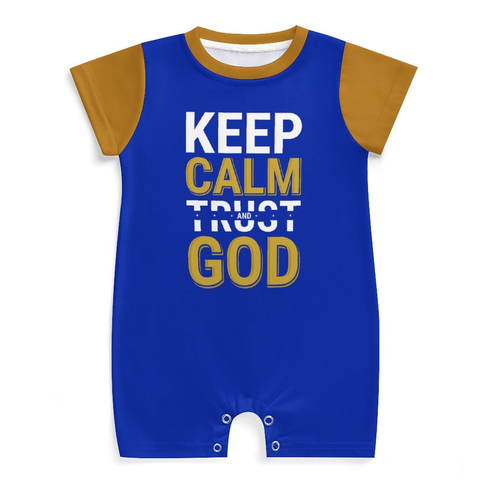 Keep Calm And Trust God Christian Baby Onesie SALE-Personal Design