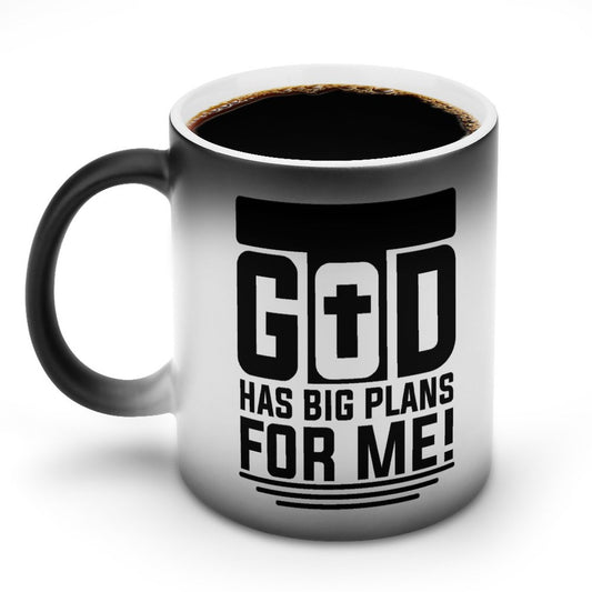 God Has Big Plans For Me Christian Color Changing Mug (Dual-sided)