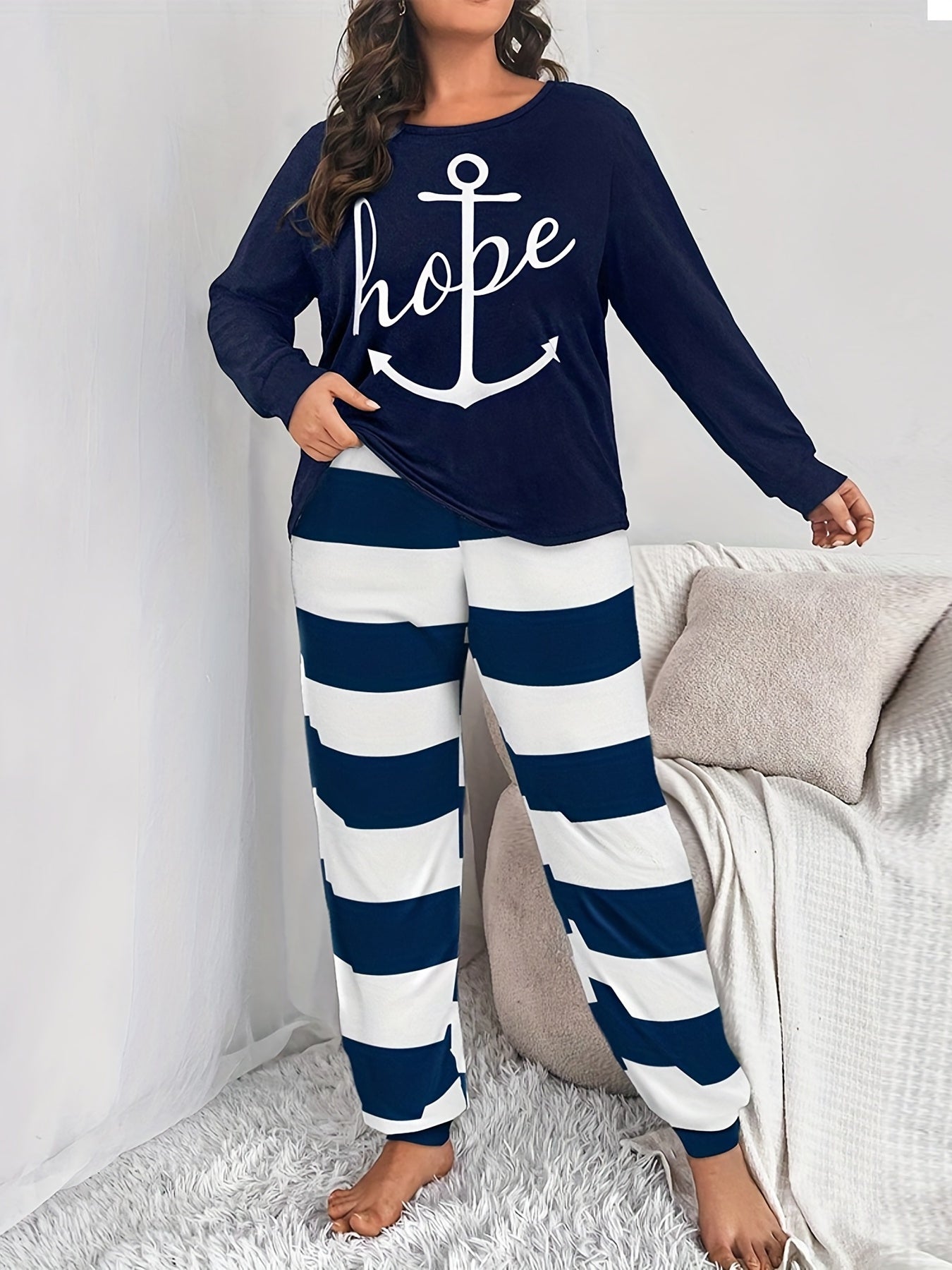 Hope Plus Size Women's Christian Pajamas claimedbygoddesigns