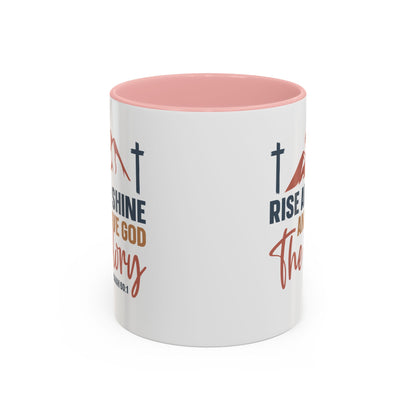 Christian Ceramic Mug - Give Him The Glory Accent Coffee Mug (11, 15oz)