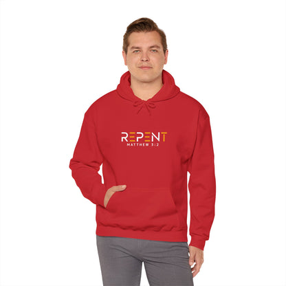 Repent Christian Unisex Hooded Pullover Sweatshirt