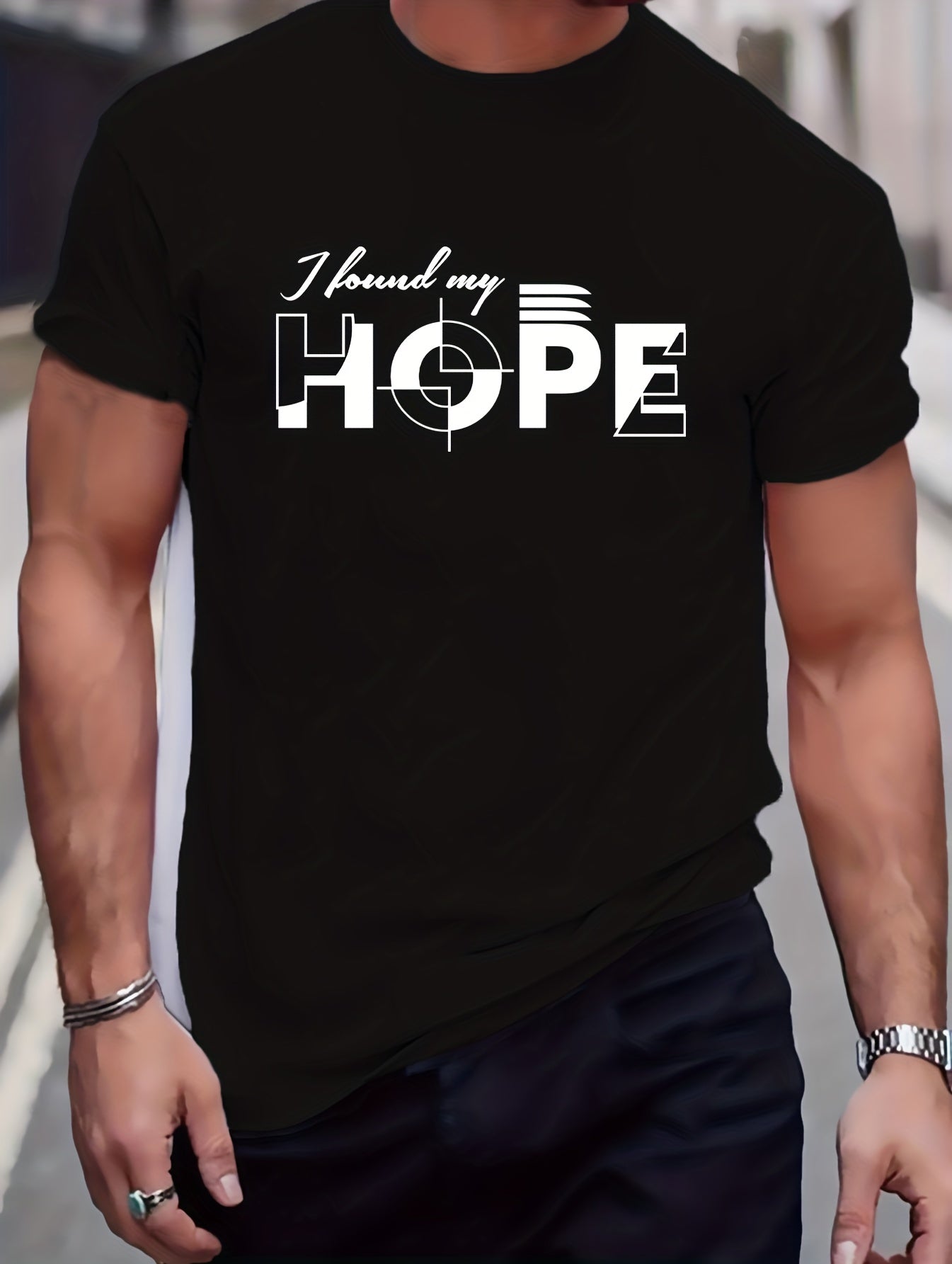 I Found My Hope Men's Christian T-shirt claimedbygoddesigns