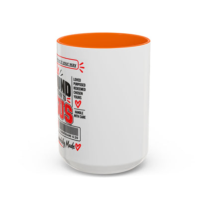 If Found, Return to Jesus Personalized Christian Coffee Mug — Called by Name Accent Mug (15oz)