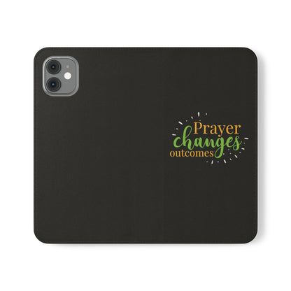 Prayer Changes Outcomes Phone Flip Cases - ClaimedbyGodDesigns