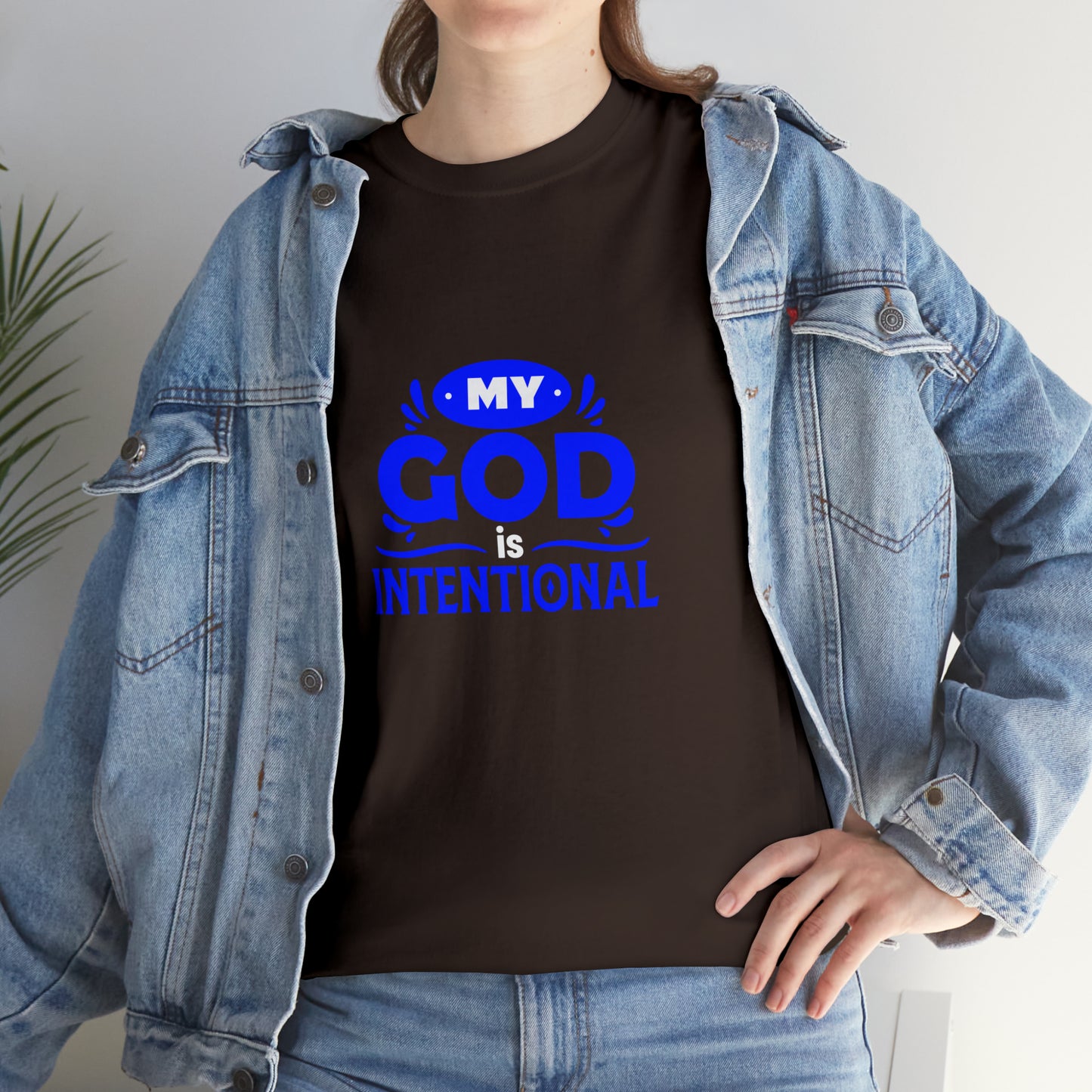 My God Is Intentional Unisex Heavy Cotton Tee