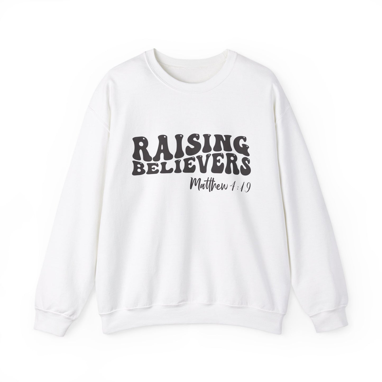 Raising Believers  Unisex Heavy Blend™ Crewneck Christian Sweatshirt