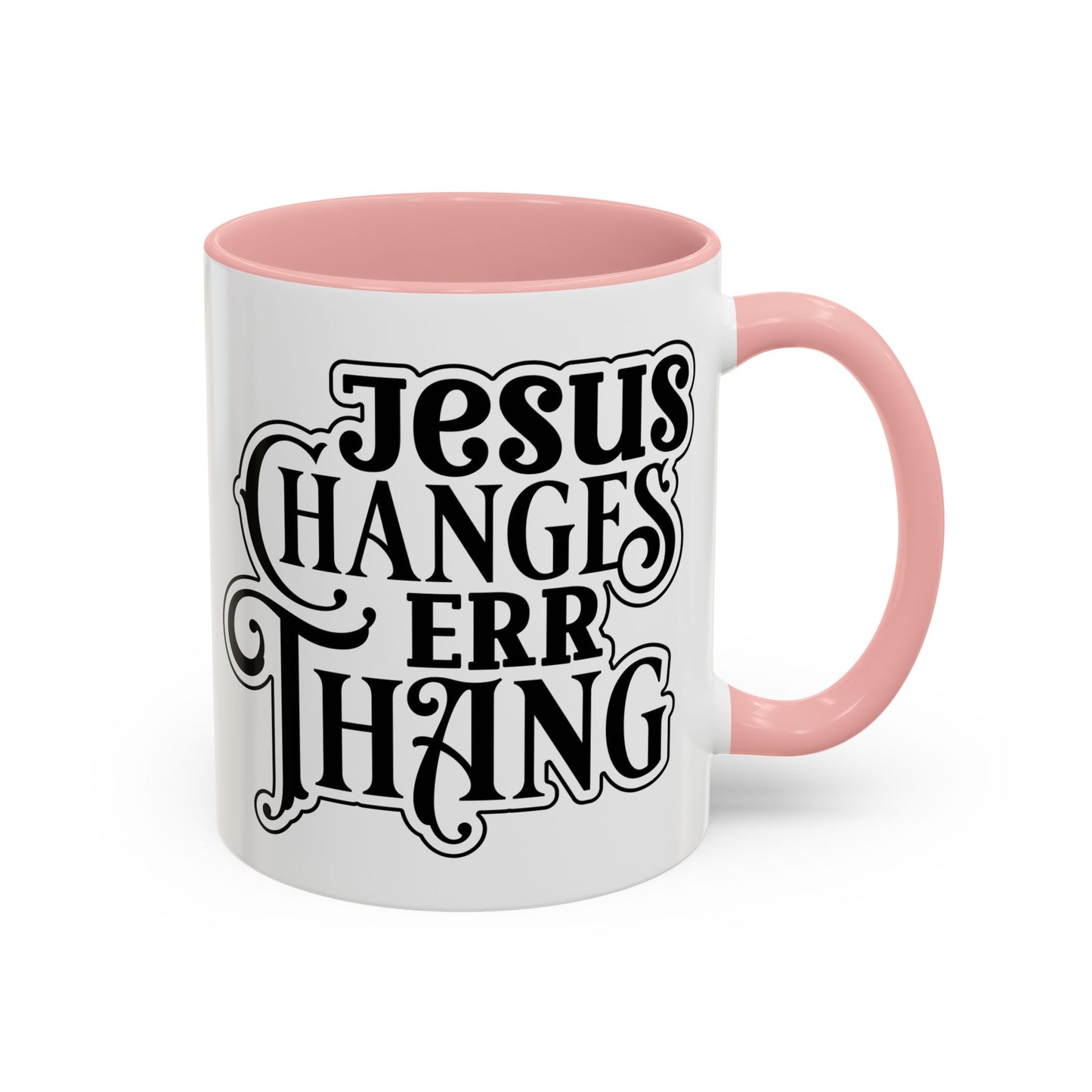 Inspirational Coffee Accent Mug - "He Changes Err Thang" - Perfect for Devotion and Gifts