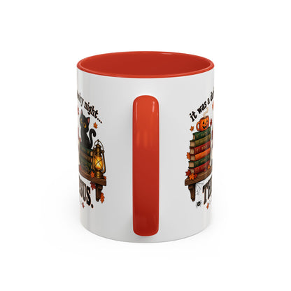 Halloween Christian Coffee Mug — “It Was a Dark and Spooky Night… Then Jesus” Accent Mug
