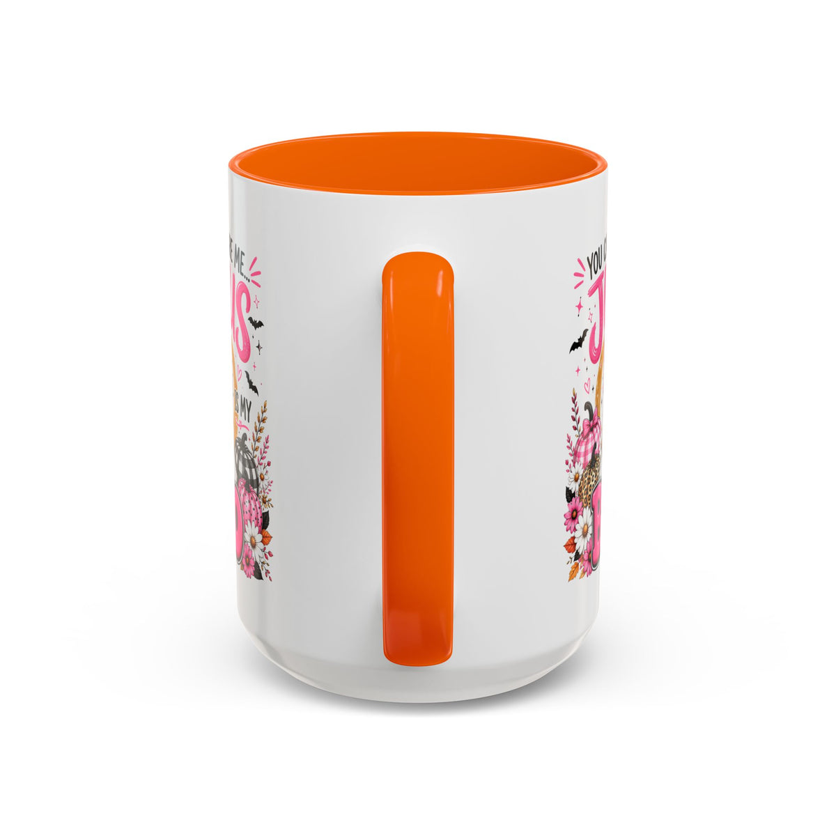 You Can’t Scare Me Jesus Is My Boo Coffee Mug — Halloween Christian Accent Mug
