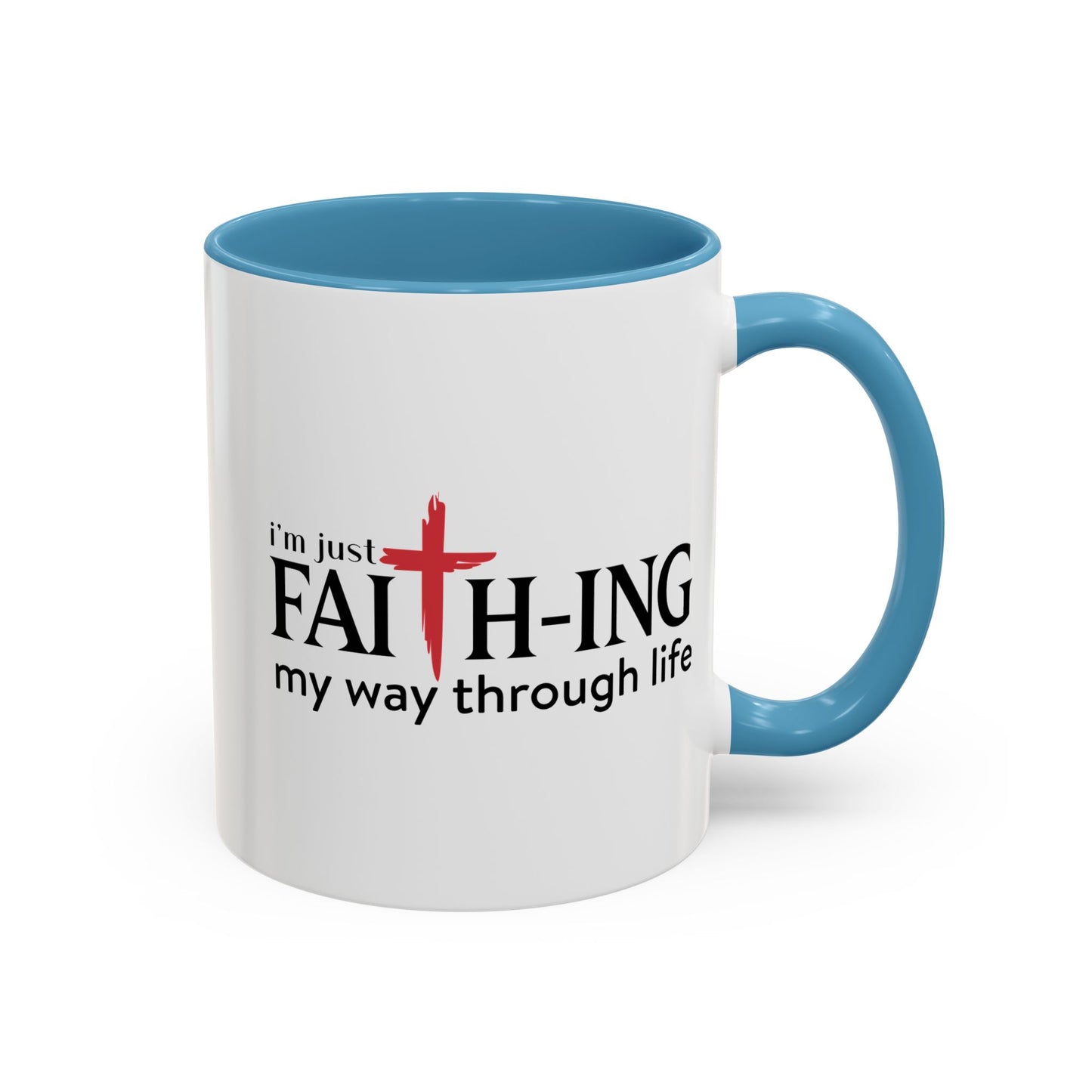 Faith-Inspired Coffee Accent Mug - Motivational Drinkware for Daily Inspiration