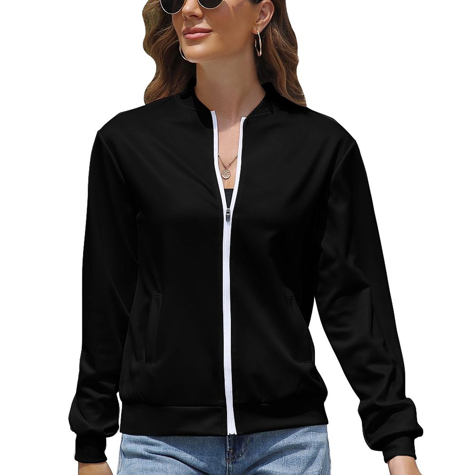I Just Want To Make Him Proud Christian Women's Zipper Jacket - ClaimedbyGodDesigns