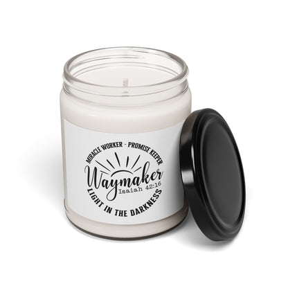 Scented Soy  Christian Candle - Waymaker | Inspirational Light in the Darkness