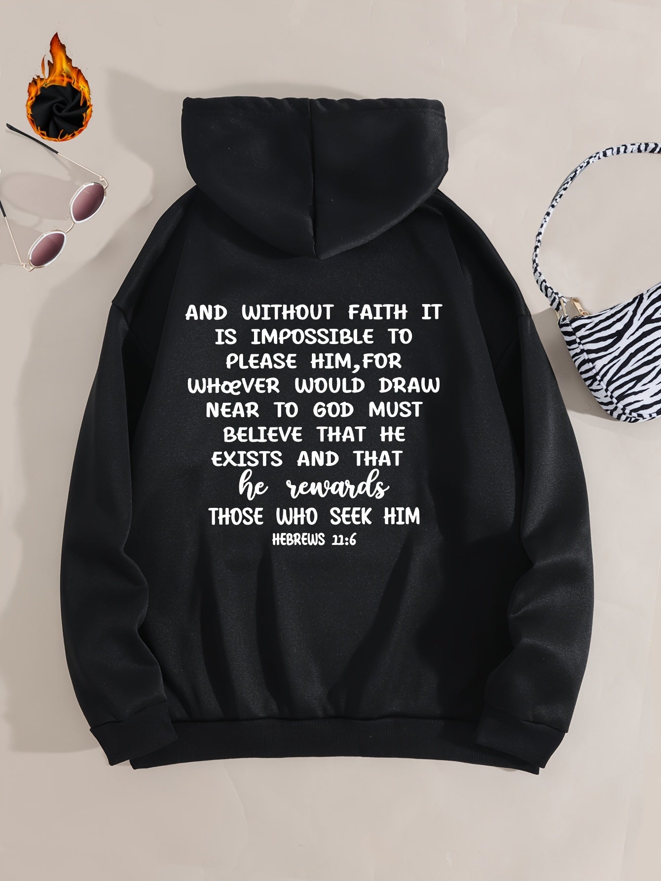 Trust In The Lord Women's Christian Pullover Hooded Sweatshirt claimedbygoddesigns