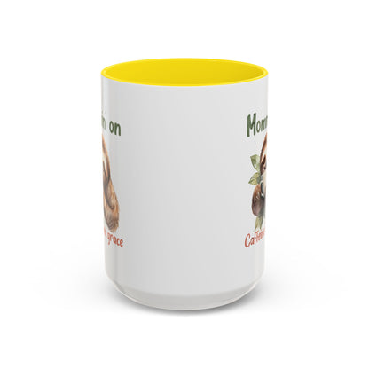Sloth Mom Coffee Accent Mug - 'Mommin' on Caffeine and Grace' - Cute Gift for Christian Moms