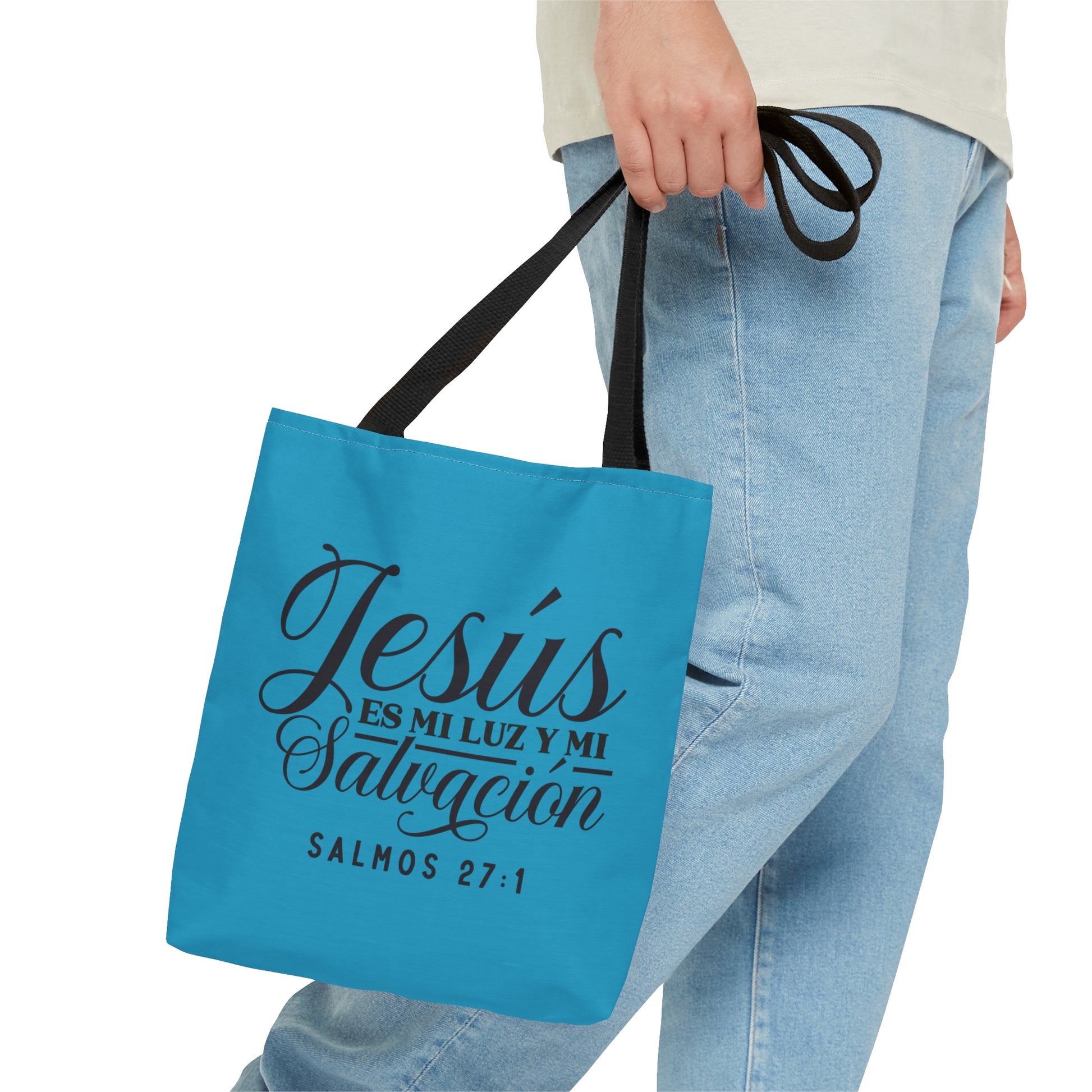 JESUS ES MI LUZ Y MI SALVACION Christian SPANISH Tote Bag Printify