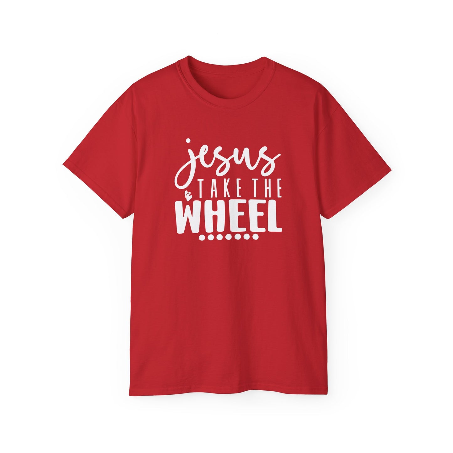 Jesus Take The Wheel Funny Unisex Christian Ultra Cotton Tee Printify