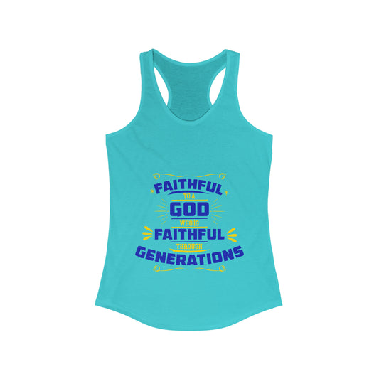Faithful To A God Who Is Faithful Through Generations  Slim Fit Tank-top