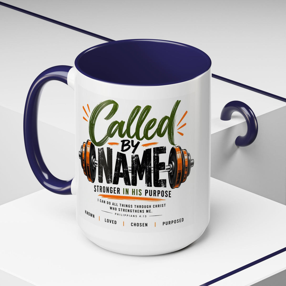 Called by Name Christian Coffee Mug – Stronger in His Purpose Inspirational Gift