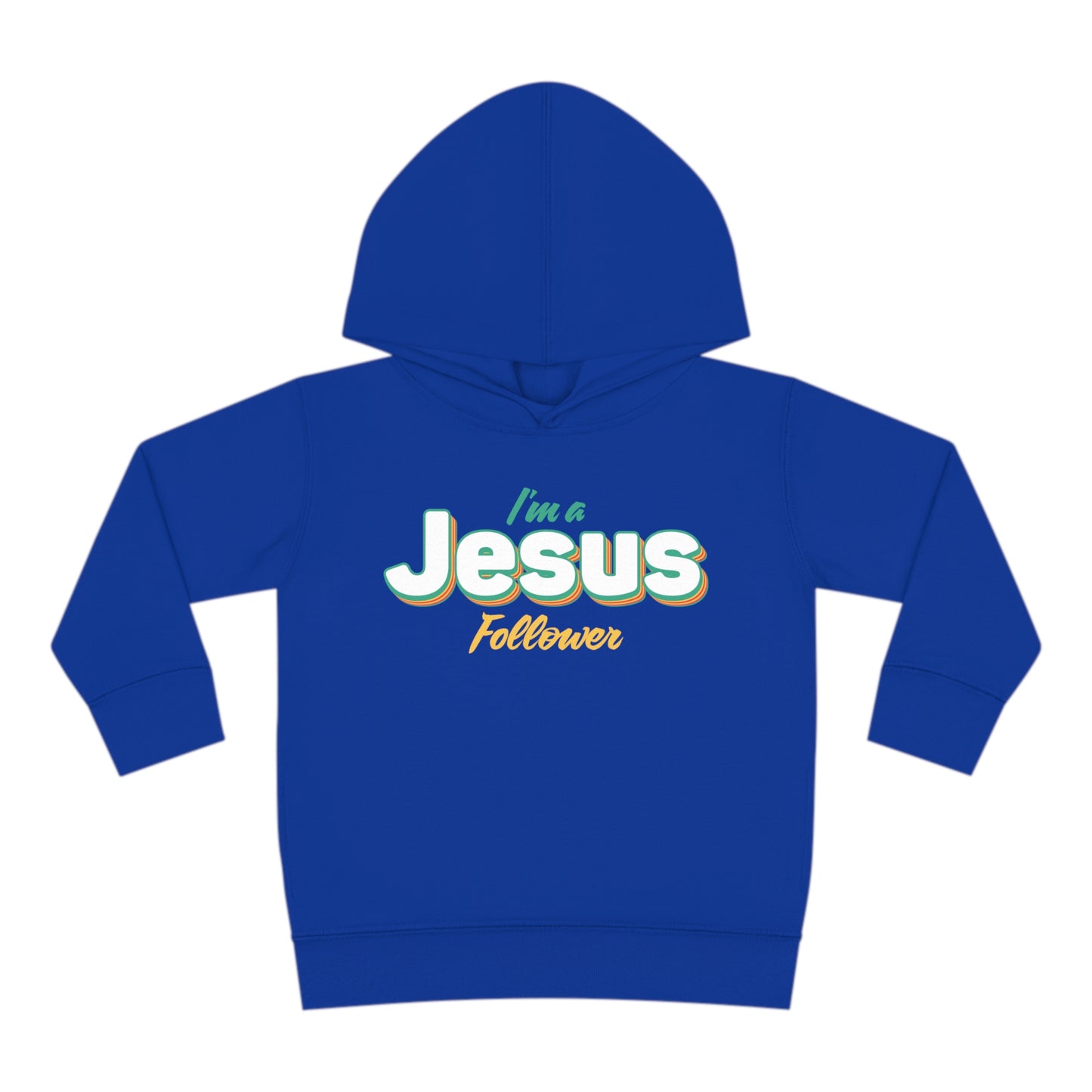 I'm A Jesus Follower Christian Toddler Pullover Fleece Hooded Sweatshirt