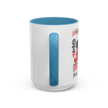 If Found, Return to Jesus Personalized Christian Coffee Mug — Called by Name Accent Mug (15oz)