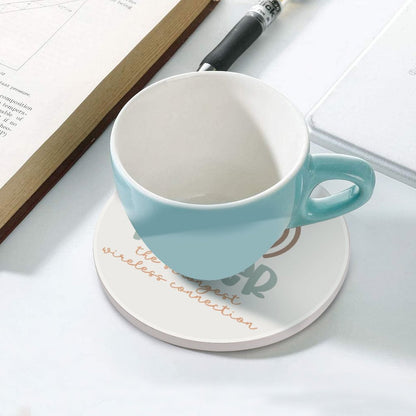 Prayer Christian Round Ceramic Coaster - ClaimedbyGodDesigns