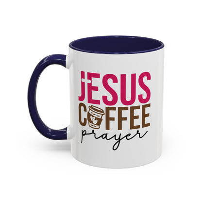 Faith-Inspired Coffee Prayer Accent Mug - Faith Inspired Gift for Coffee Lovers, Religious Drinkware, Inspirational Kitchen Decor