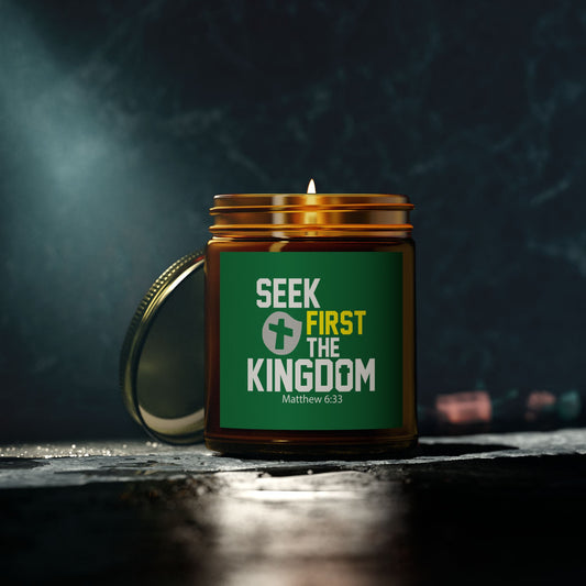 Seek First The Kingdom Christian Scented Candle (4oz, 9oz)