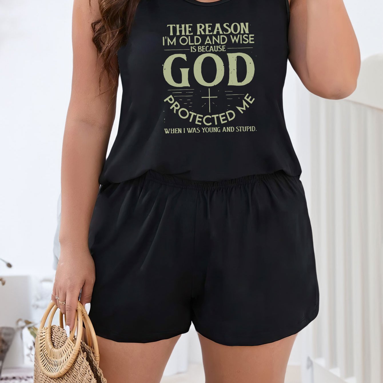 God Protected Me  Women's Christian Pajama Set claimedbygoddesigns