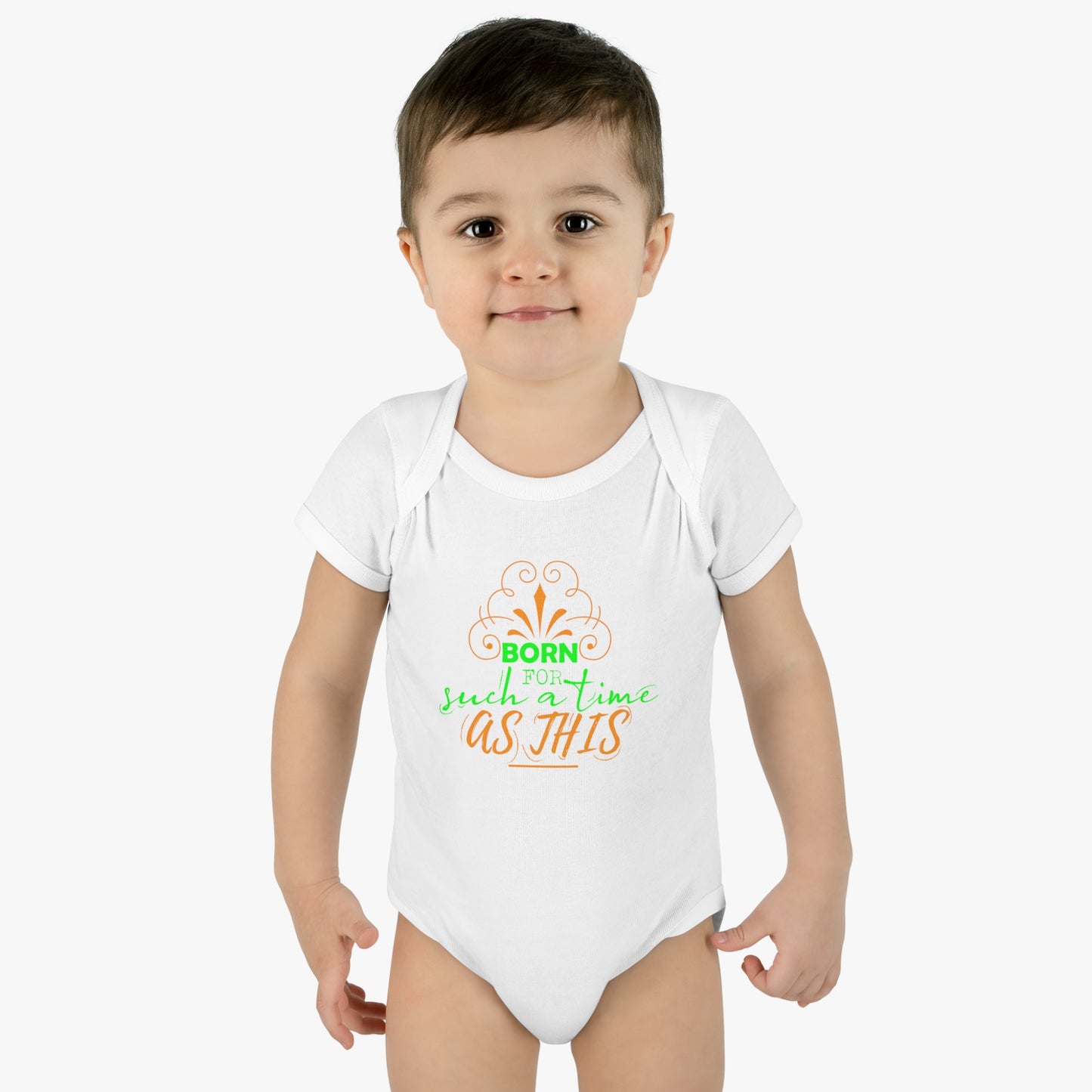 Born For Such A Time As This Christian Baby Onesie Printify