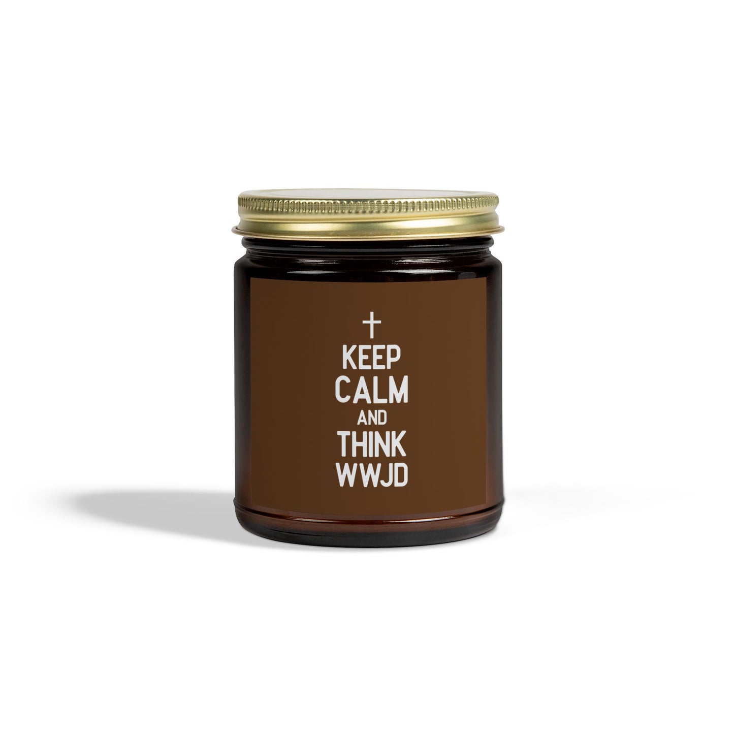 Keep Calm And Think What Would Jesus Do Christian Scented Candle (4oz, 9oz)